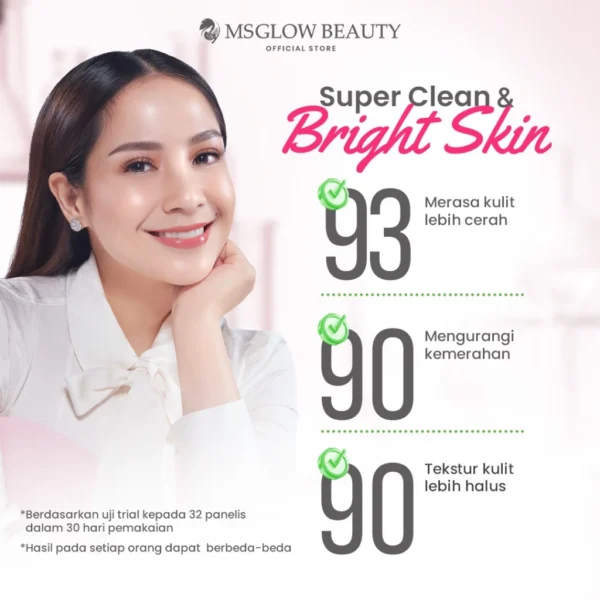 MS GLOW - FACIAL WASH SUPER CLEAN - 100 ML